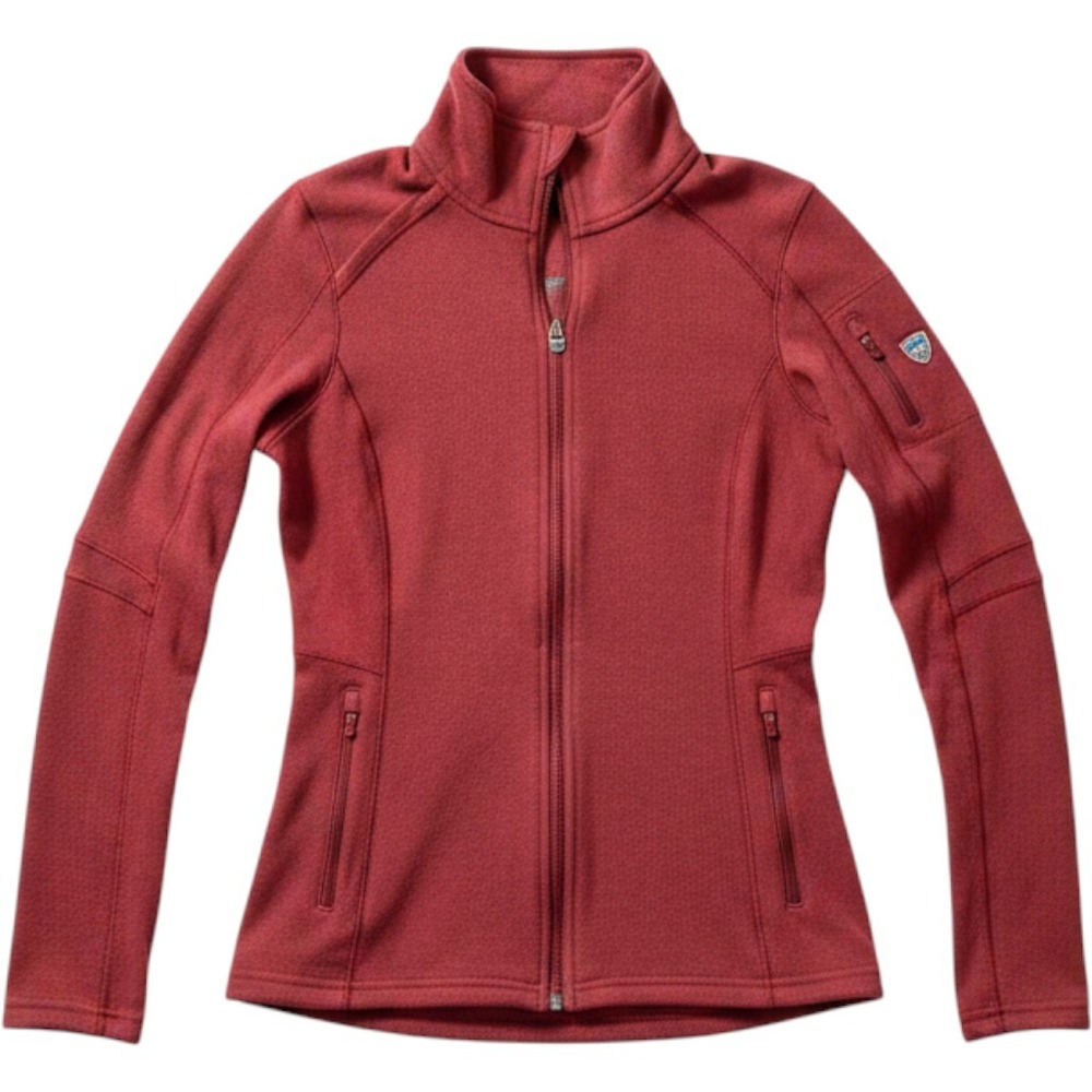 Kuhl Womens Small Full Zip Performance Jacket Maroon Stretch Hiking‎ Outdoor